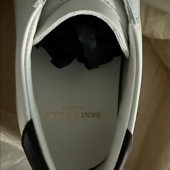 Saint Laurent White and Black Sneakers - Picture 4 of 15